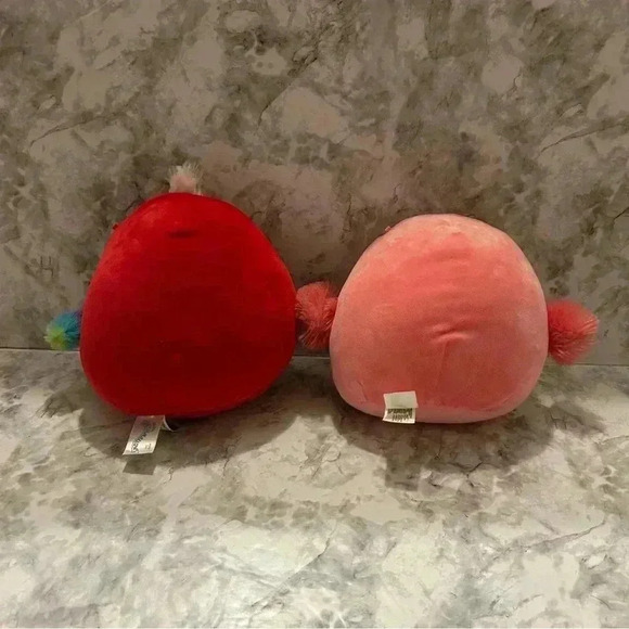 Squishmallow Paco the Parrot Cookie the Flamingo “Besties Forever” 7” Plush Set - Picture 2 of 4